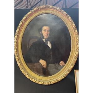 Portrait Of A Seated Man – 19th Century French School
