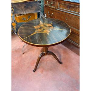 Art Deco Pedestal Table By Lahalle & Levard, Circa 1930