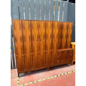 Mid-century Storage Unit In Rio Rosewood - André Monpoix (1925-1976)