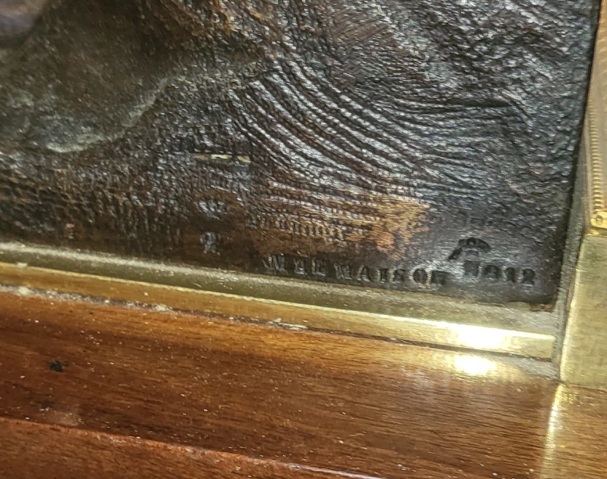 Clock Office Regulator Signed Jacob Frissard In Rouen Date 1809-photo-4