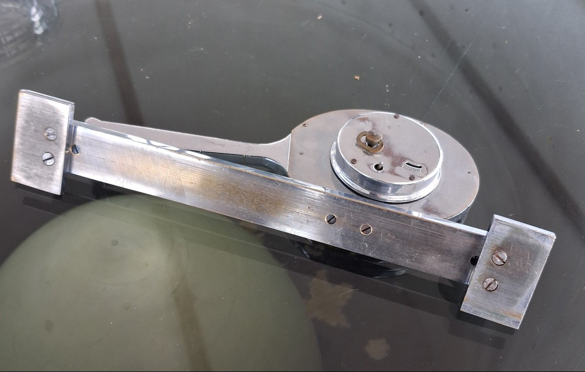 Small Tennis Racket Clock Circa 1930 Mido-photo-3