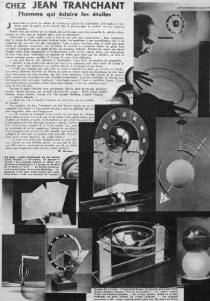 Pendule moderniste vers 1920 par Jean Tranchant-photo-1
