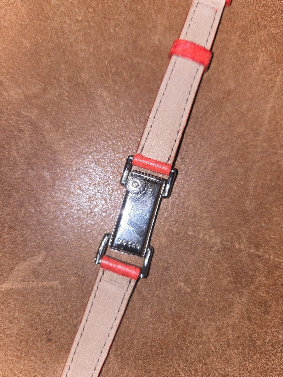 Montre jaeger lecoultre Duoplan cadran rouge vers 1940-photo-2