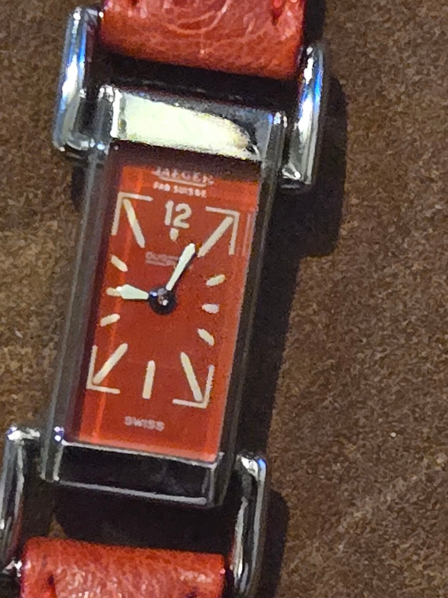 Montre jaeger lecoultre Duoplan cadran rouge vers 1940-photo-4