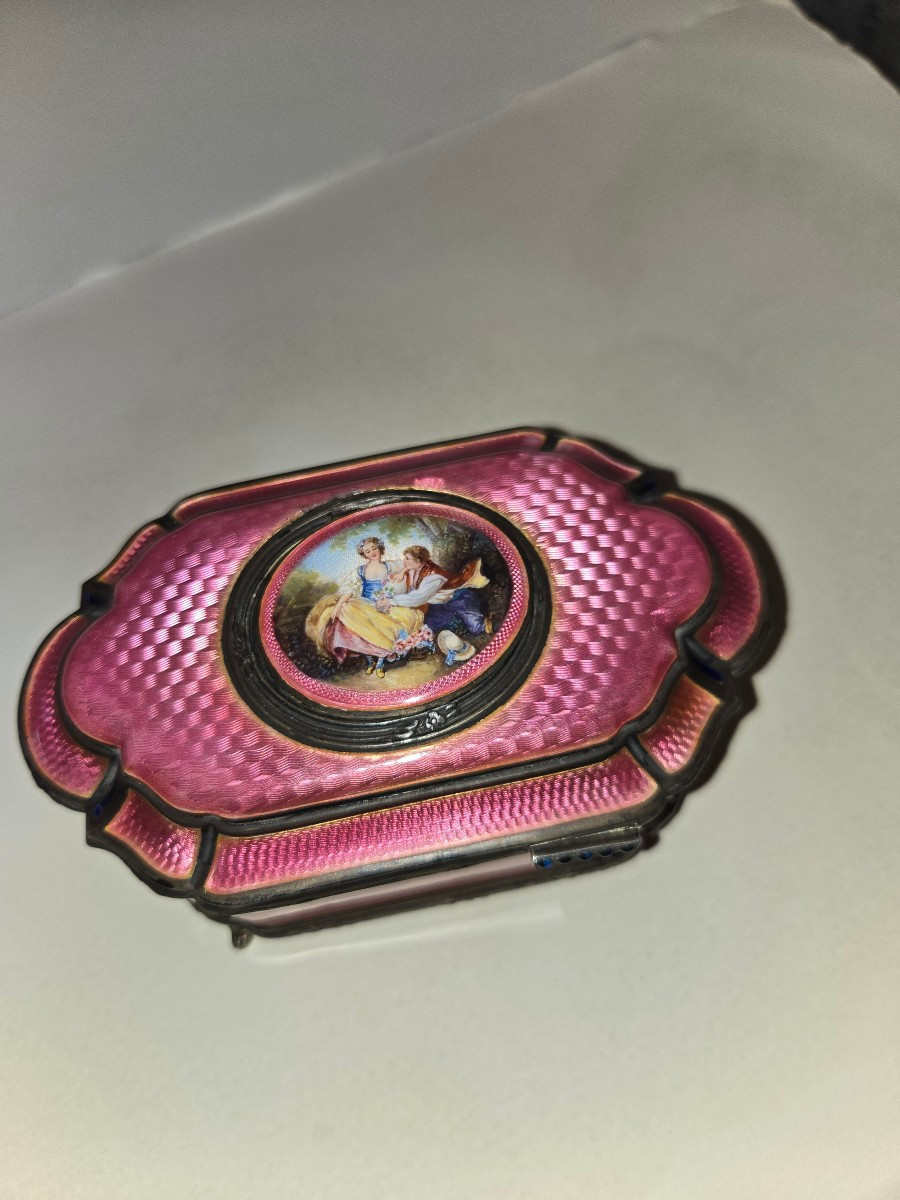 Enameled Silver Songbird 