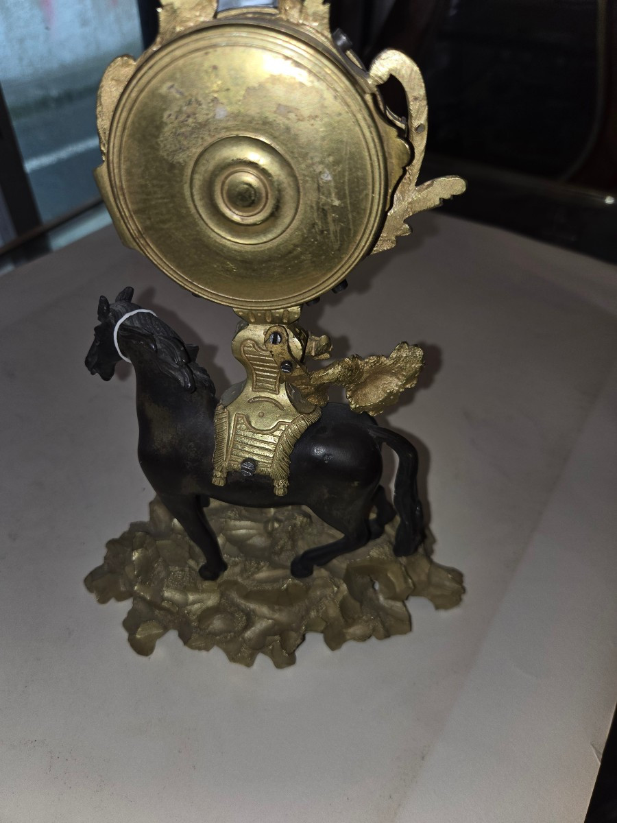 Pendulette cheval XIX ieme siecle-photo-2