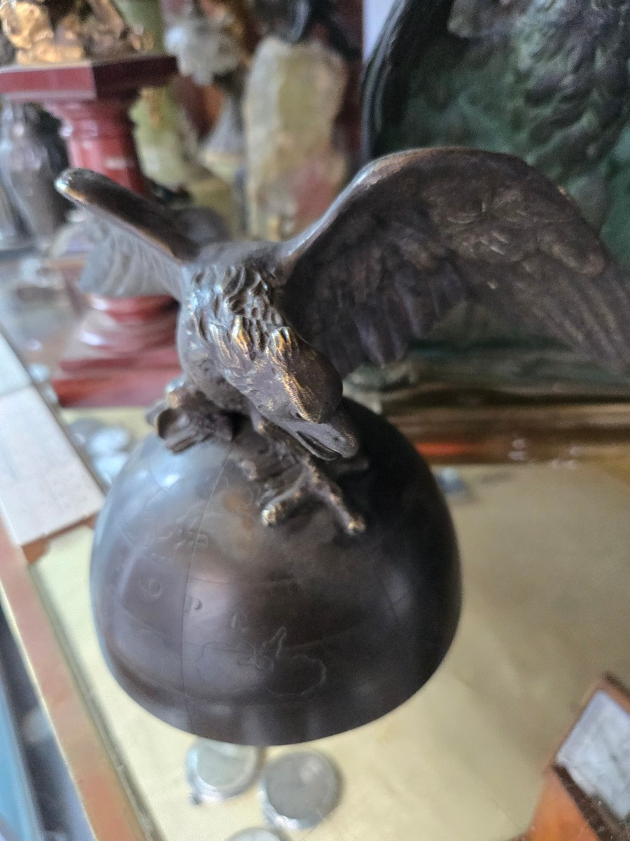 Ensemble de porte montre  aigle en bronze-photo-4