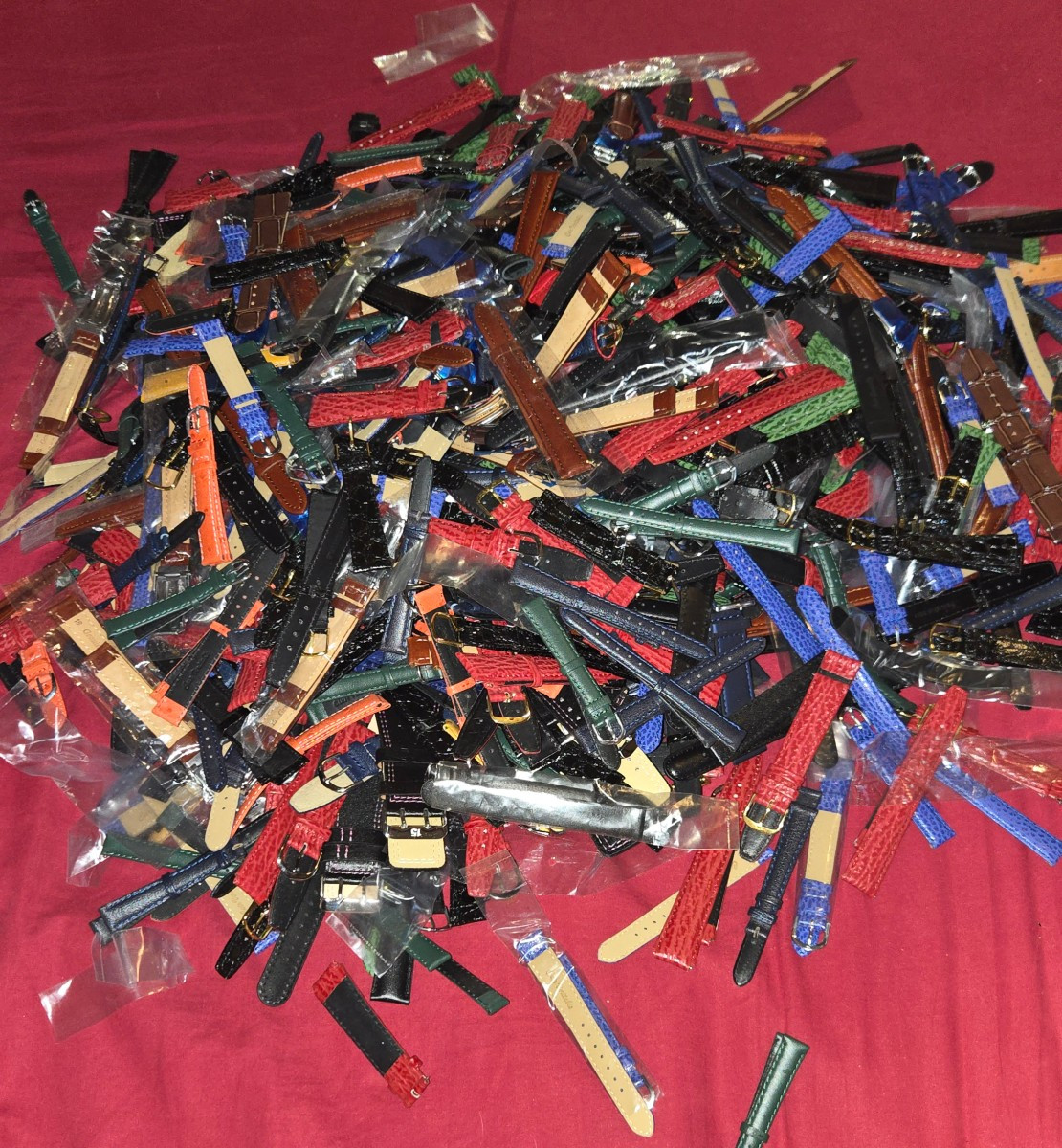 500 bracelets de montre cuir autruche ...