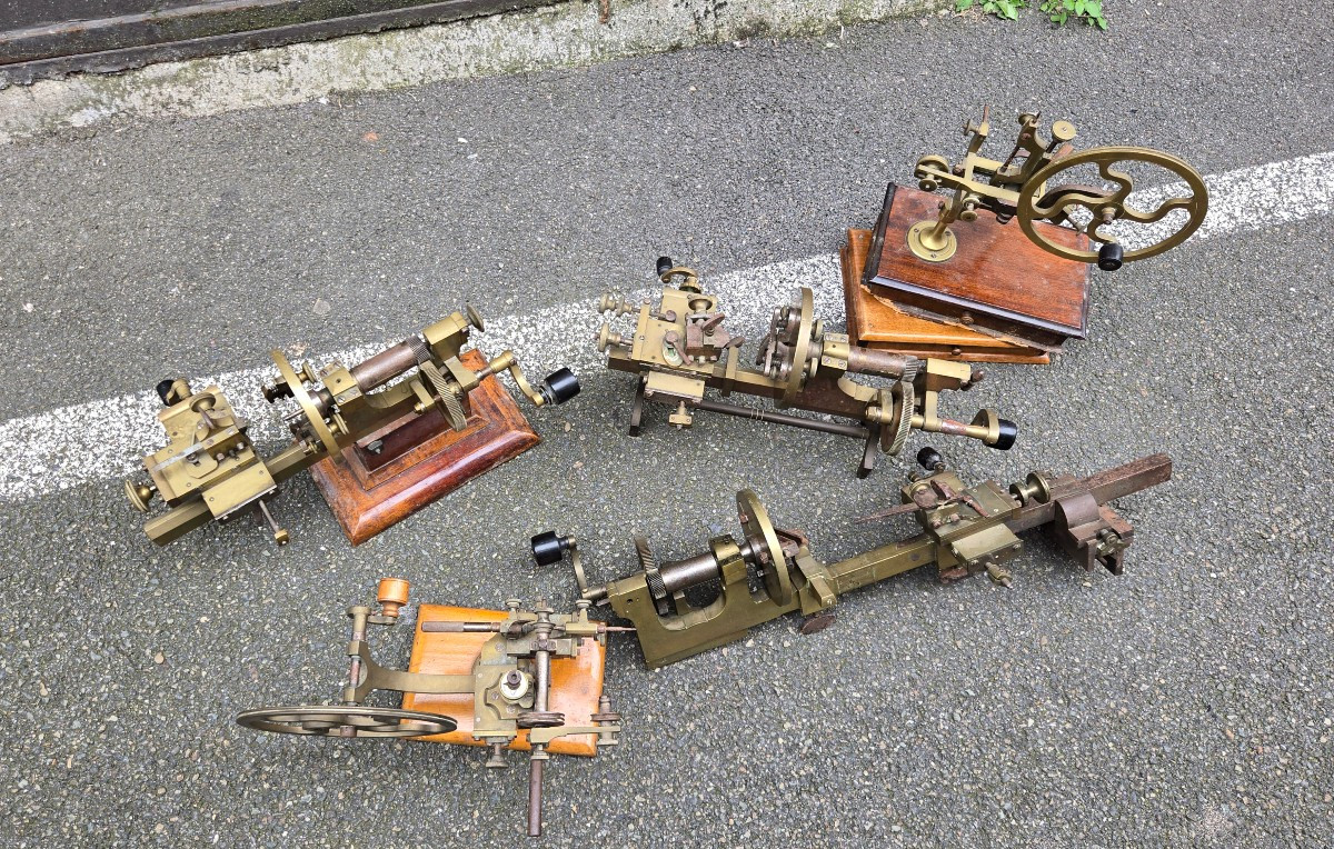 3 burins fixe 2 machines à arrondir 
