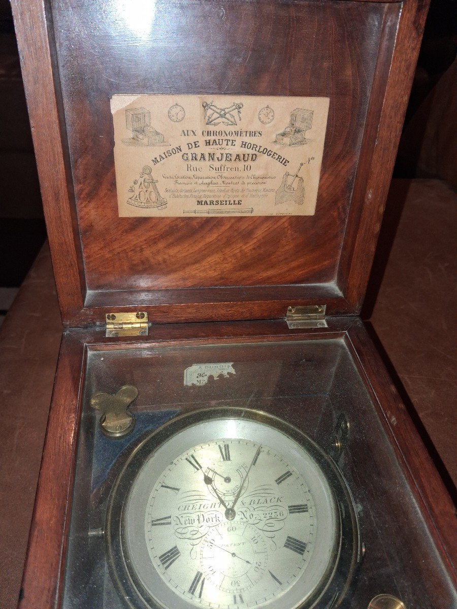 Creighton And Black Marine Chronometer 56 H-photo-3