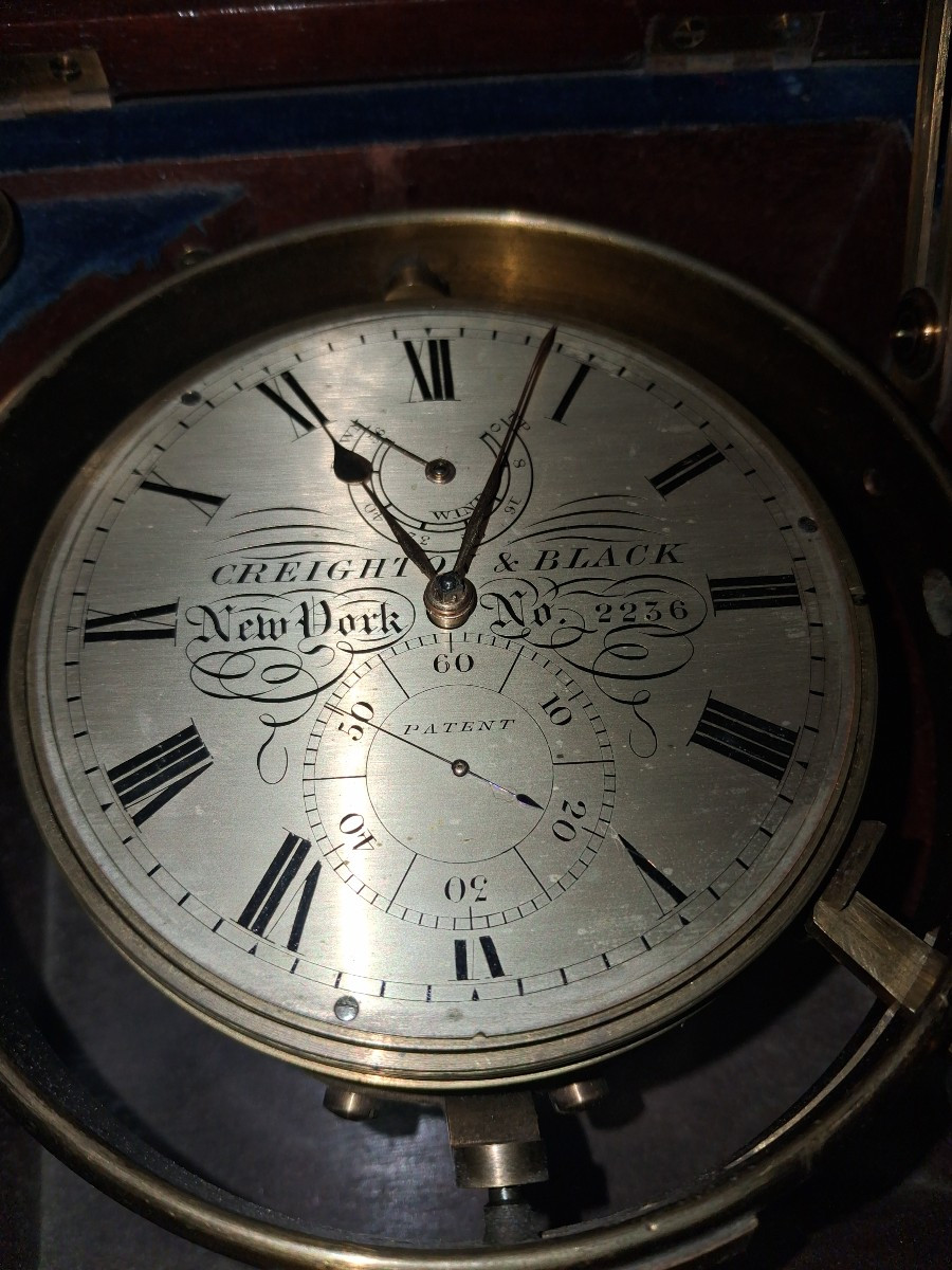 Creighton And Black Marine Chronometer 56 H-photo-4