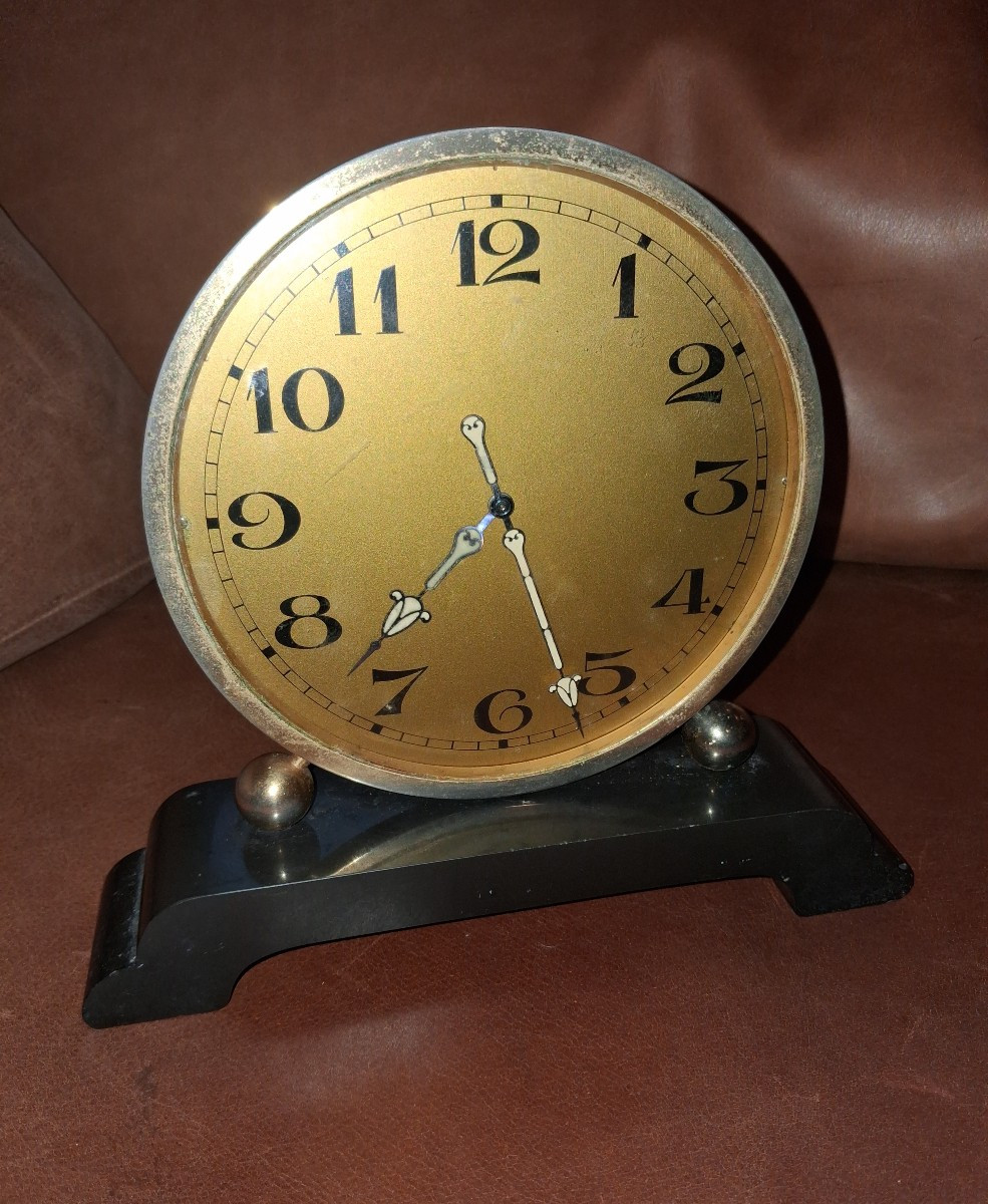 Pendule pendulette art deco 8 jours de marche