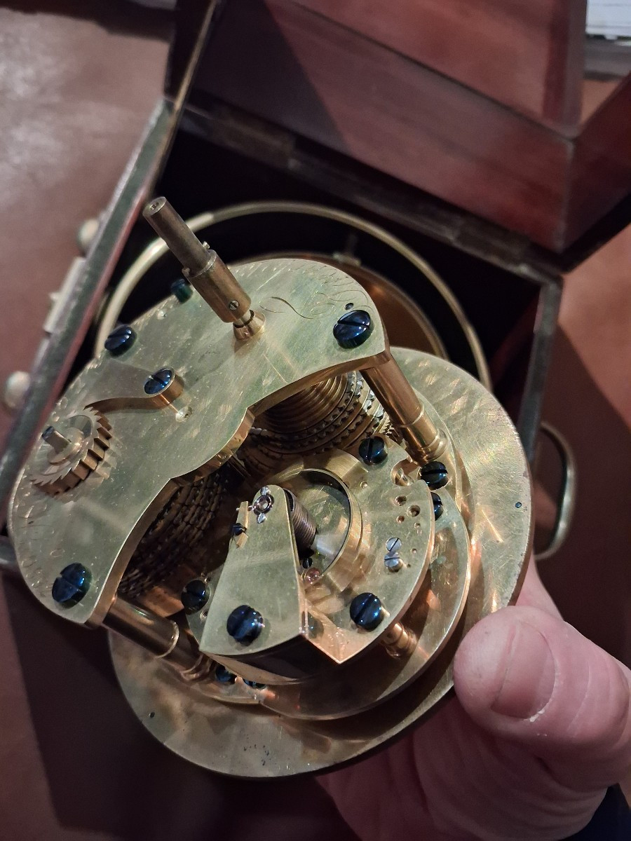 French Royal Exchange Marine Chronometer 0/10692+-photo-4