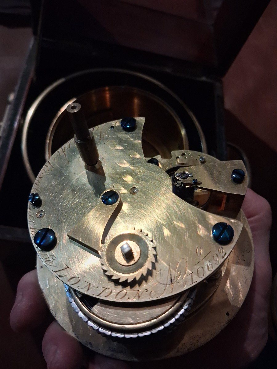 French Royal Exchange Marine Chronometer 0/10692+-photo-1