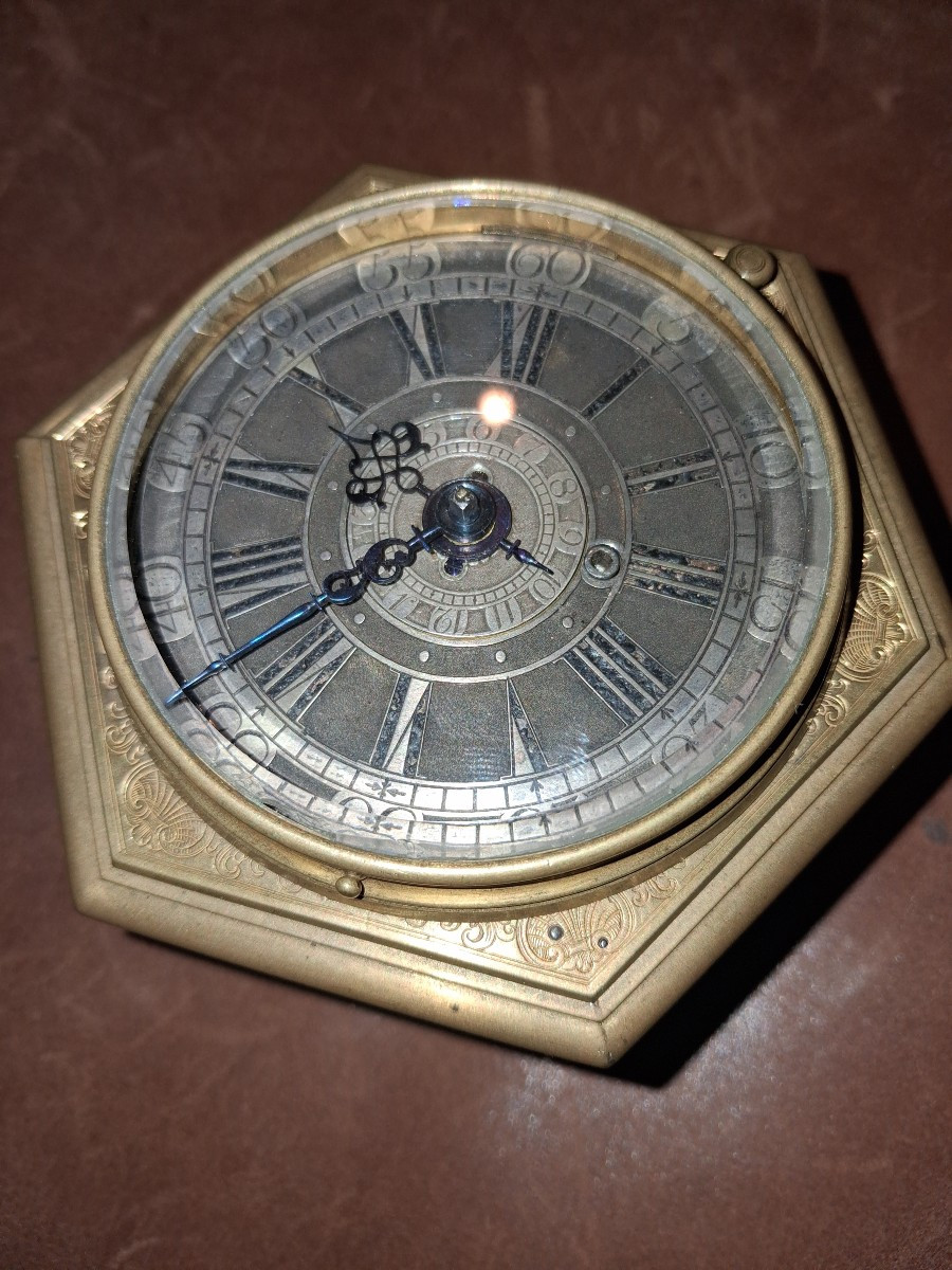 Pendule de table par J H Nauman à Desden vers 1740 - 1750 -photo-4