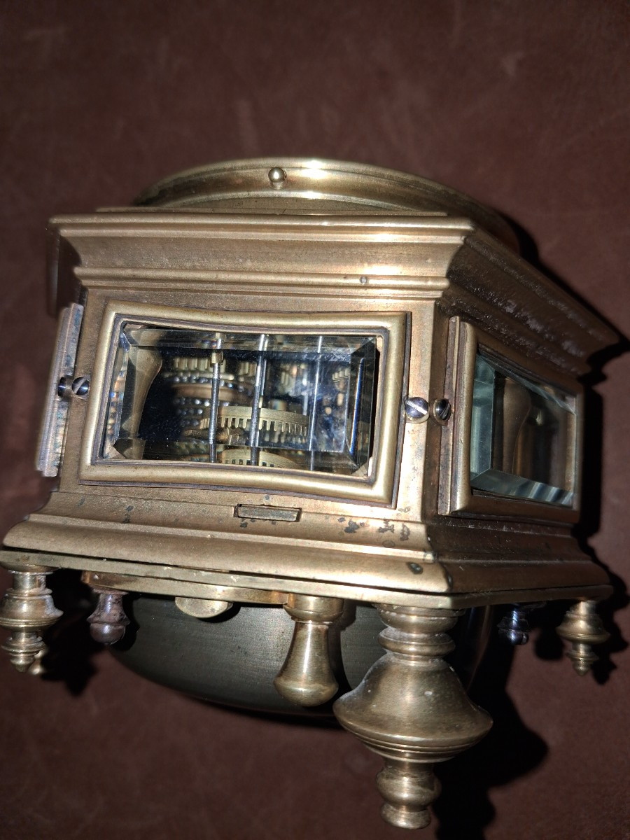 Pendule de table par J H Nauman à Desden vers 1740 - 1750 -photo-1