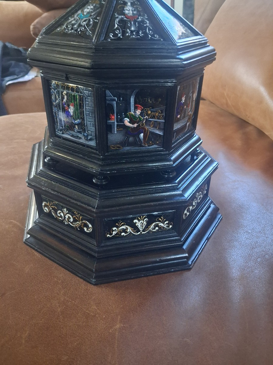 17th And 19th Century Limoge Wedding Chest