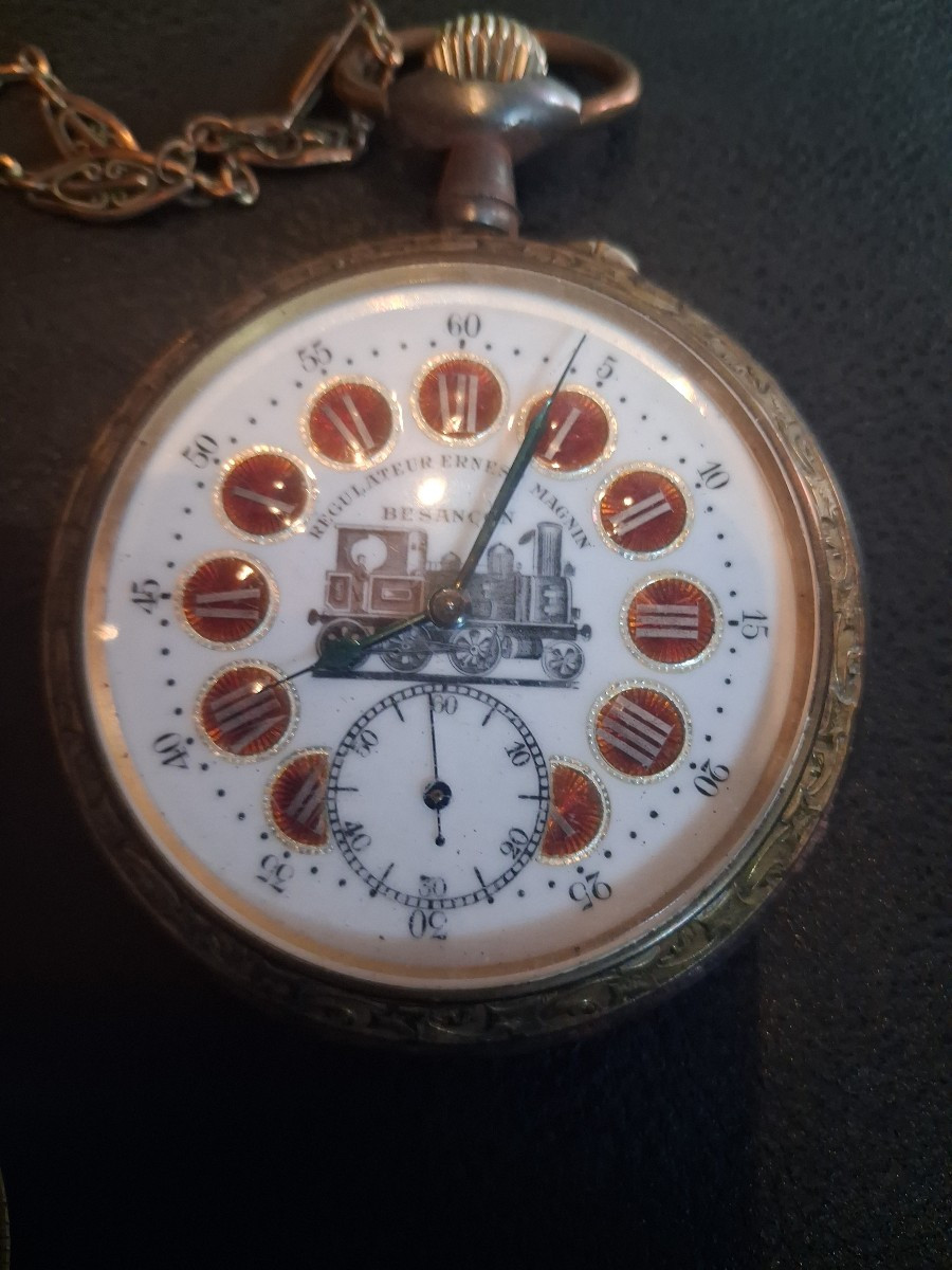 2 montres regulateur bateau et locomotive-photo-1