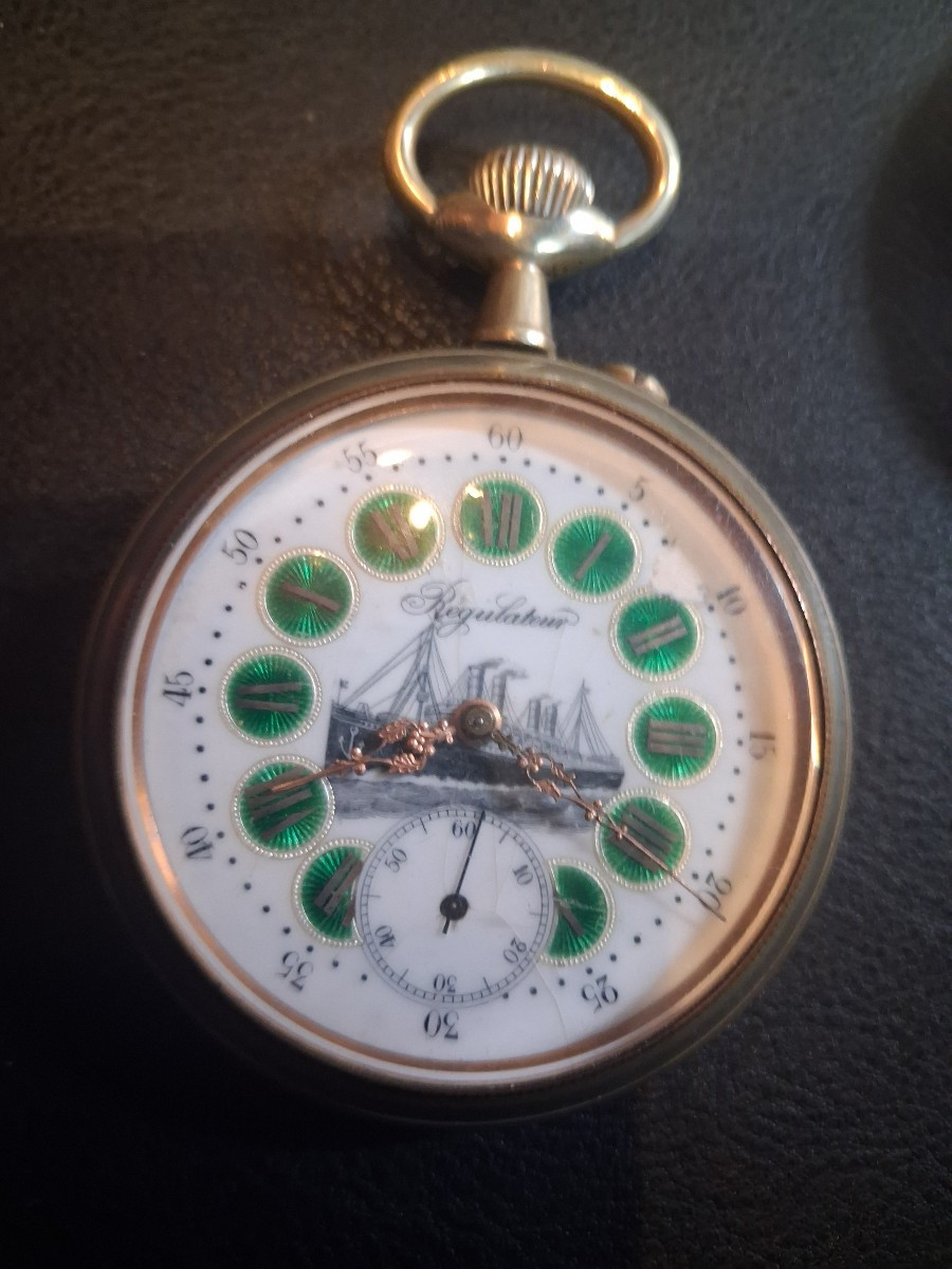 2 montres regulateur bateau et locomotive-photo-2