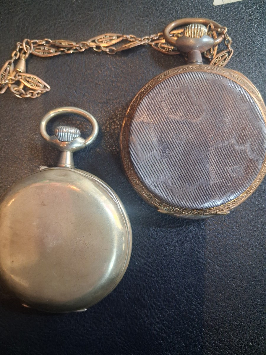 2 montres regulateur bateau et locomotive-photo-3