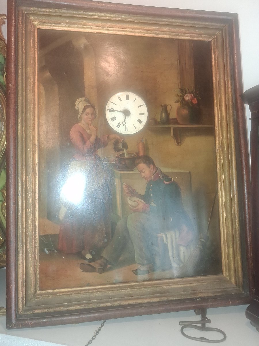Tableau Horloge XIX Ieme Siecle