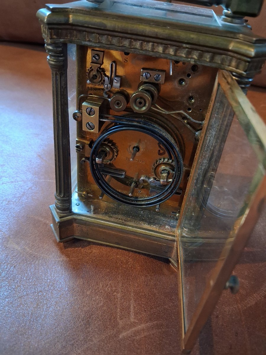 Breguet 4817 Travel Clock With Large And Small Striking Moon Phase, Circa 1900-photo-4