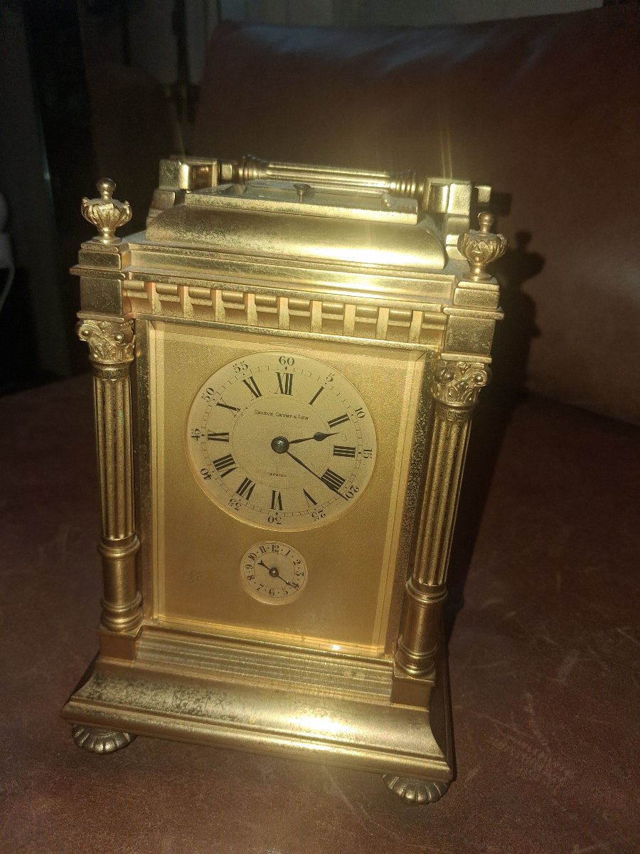 A Giant Travel Clock With Small And Large Striking Mechanisms On Four Hammers (wesminster)-photo-2