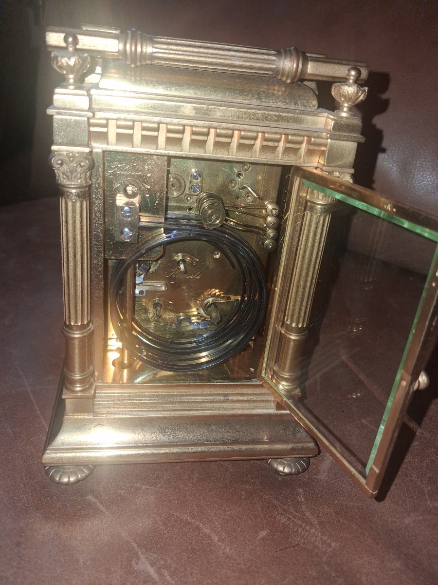 A Giant Travel Clock With Small And Large Striking Mechanisms On Four Hammers (wesminster)-photo-4