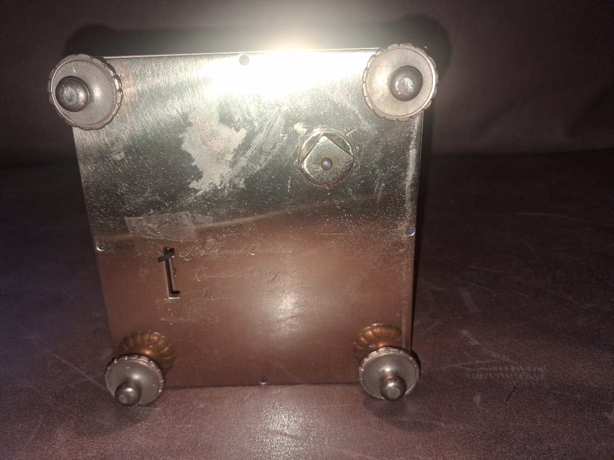 A Travel Clock With Small And Large Striking Mechanisms On Four Hammers (wesminster)-photo-2
