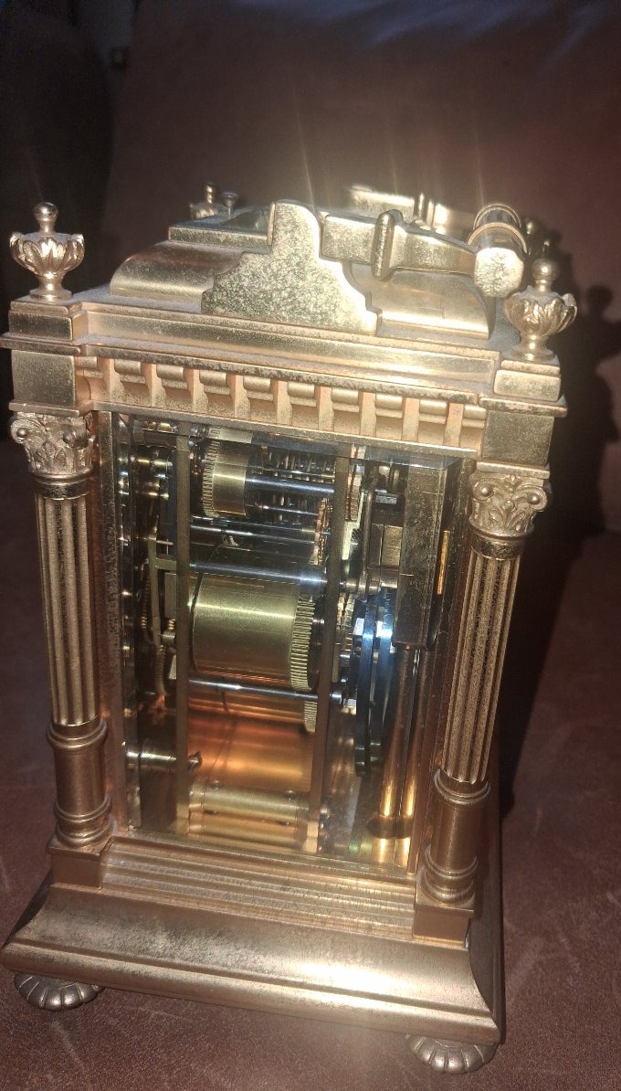 A Giant Travel Clock With Small And Large Striking Mechanisms On Four Hammers (wesminster)-photo-1