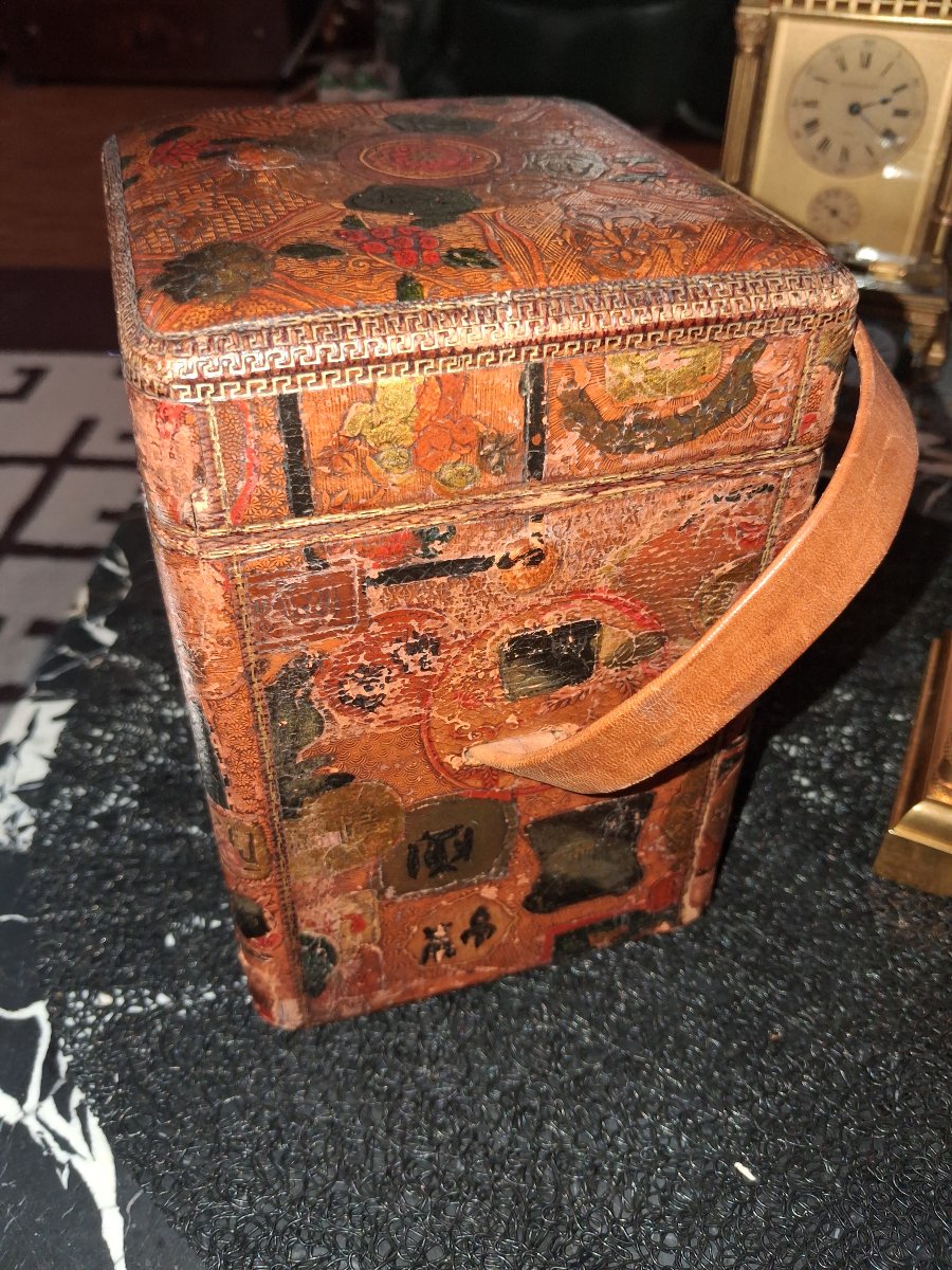 Enameled Travel Clock From Susse Frères, Marked "hors Concours 1908"-photo-5