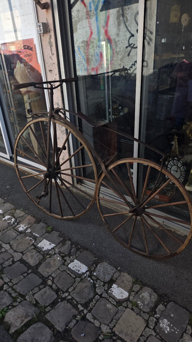 Velo type michaud vers 1860 1870-photo-2