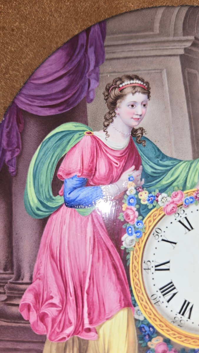 Enameled Plate By Williams Hopkins, Circa 1786-photo-2