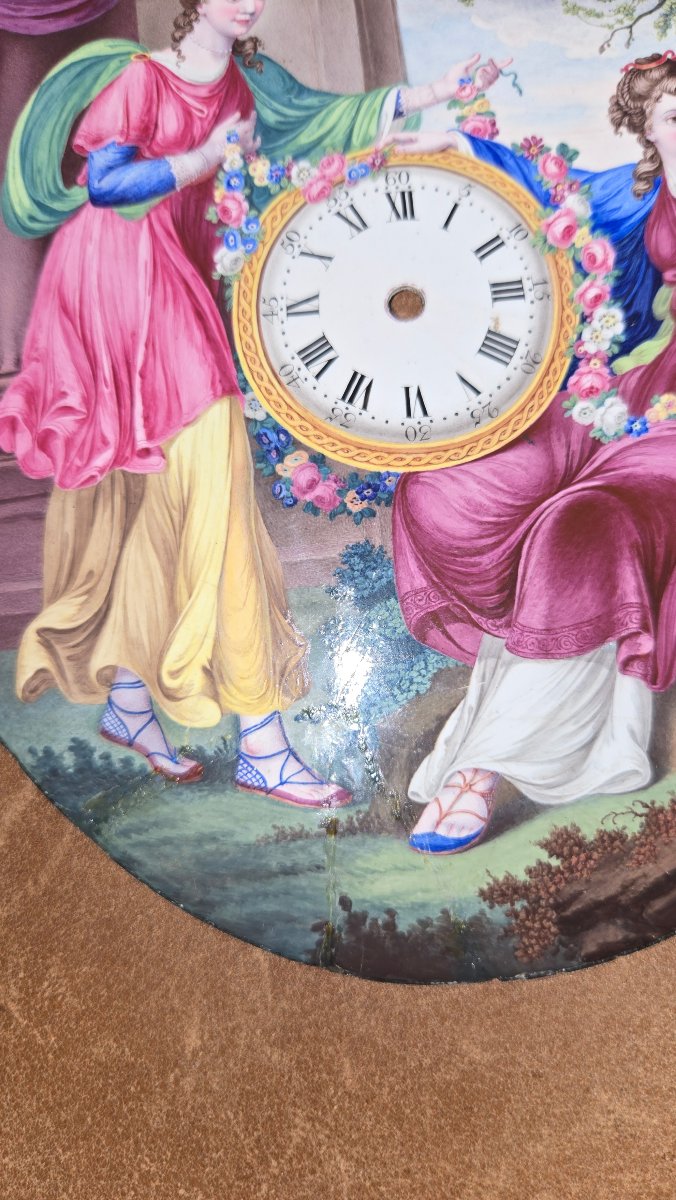 Enameled Plate By Williams Hopkins, Circa 1786-photo-1