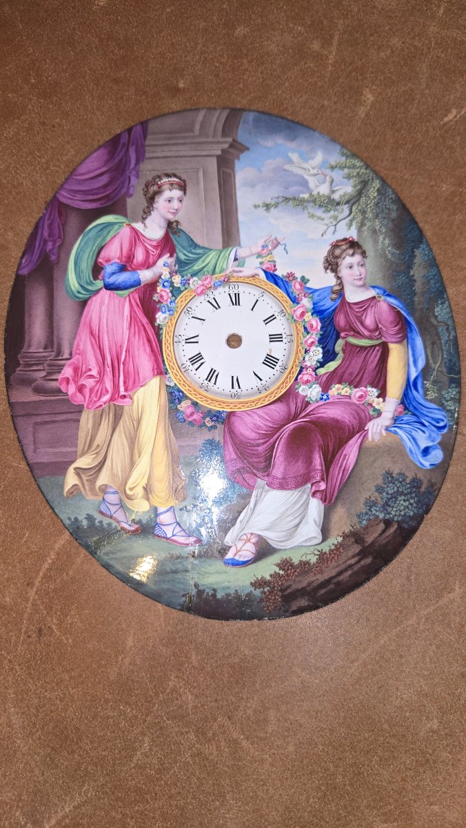 Enameled Plate By Williams Hopkins, Circa 1786