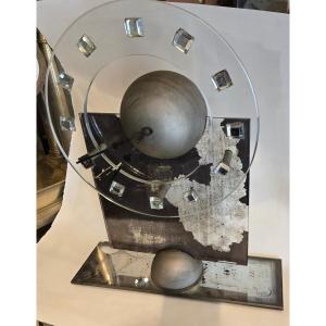 Pendule moderniste vers 1920 par Jean Tranchant