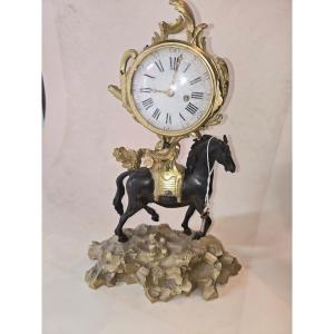Pendulette cheval XIX ieme siecle