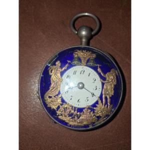 Montre automate en argent vers 1820