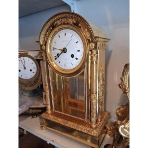 18th-century Gilded Bronze Desk Regulator By Crosnier The Elder