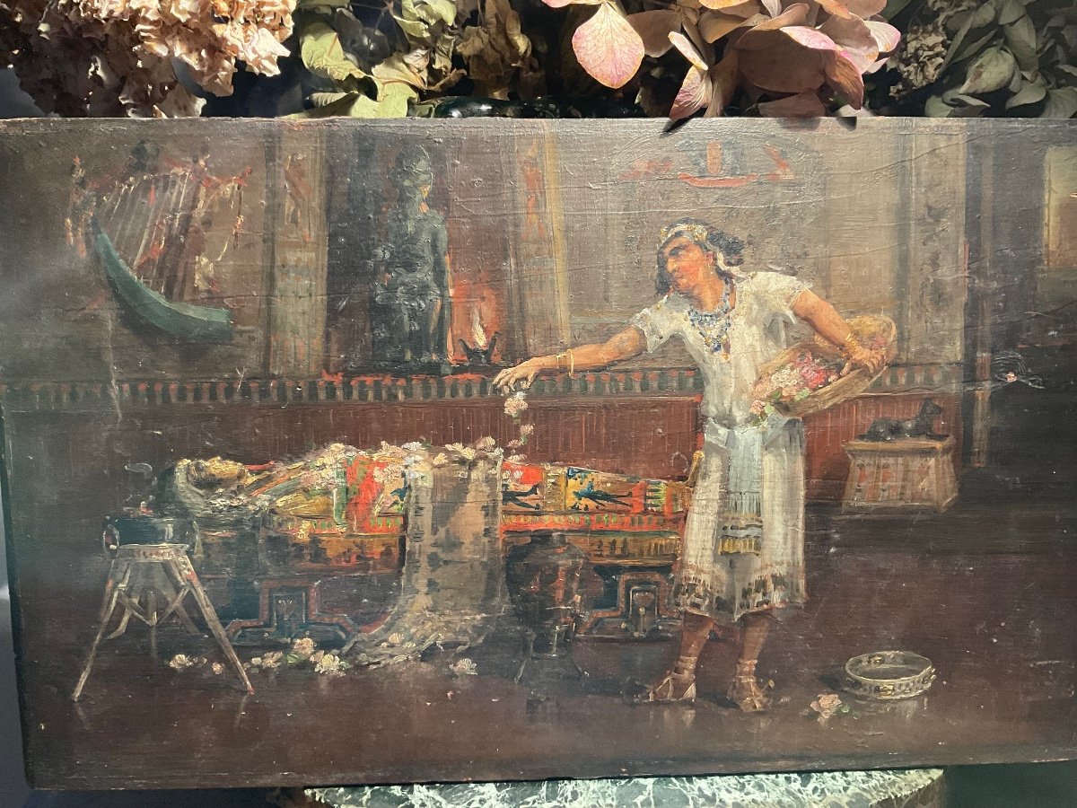 Beautiful 19th Century Egyptology Panel-photo-1