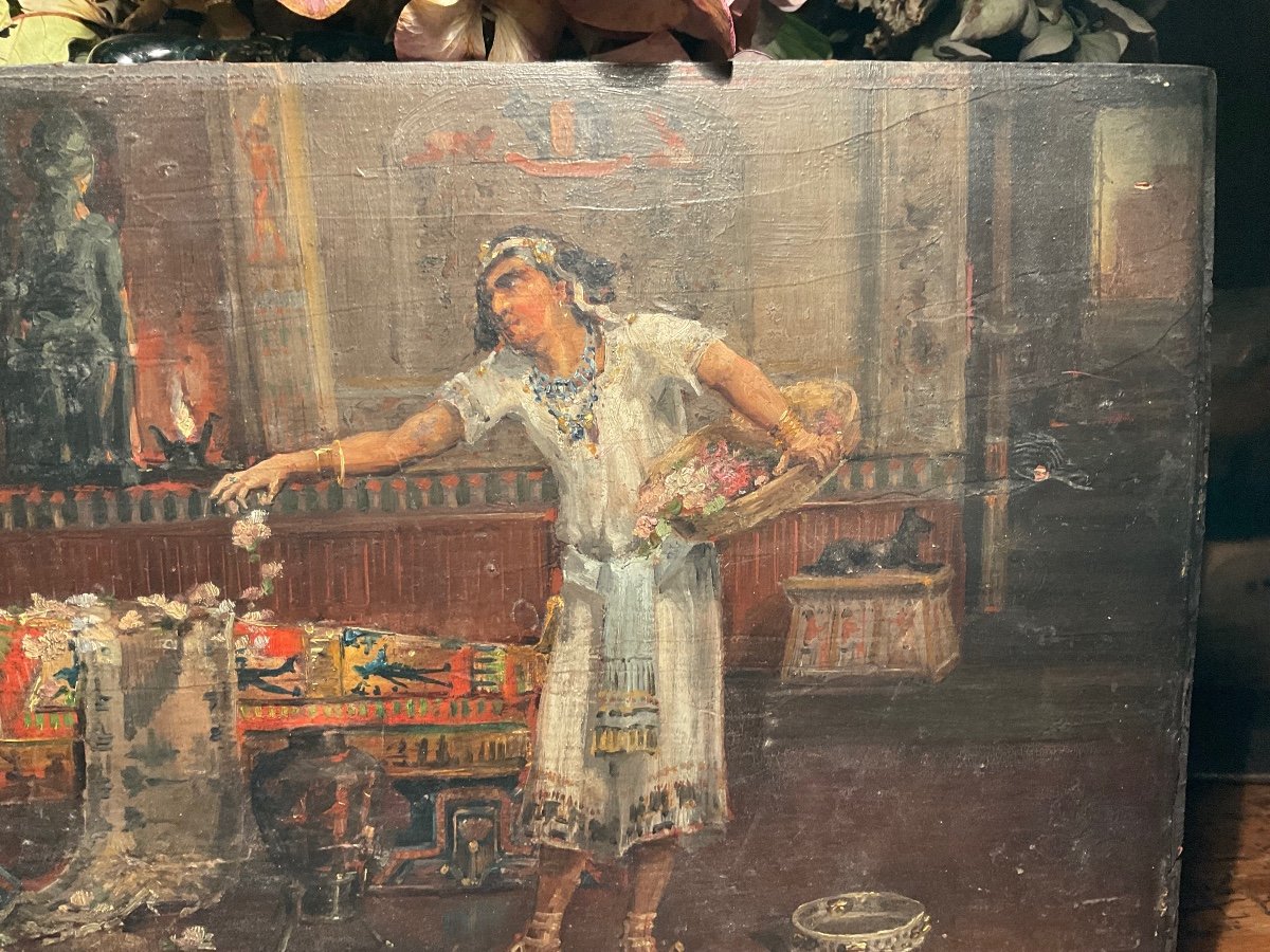 Beautiful 19th Century Egyptology Panel-photo-4