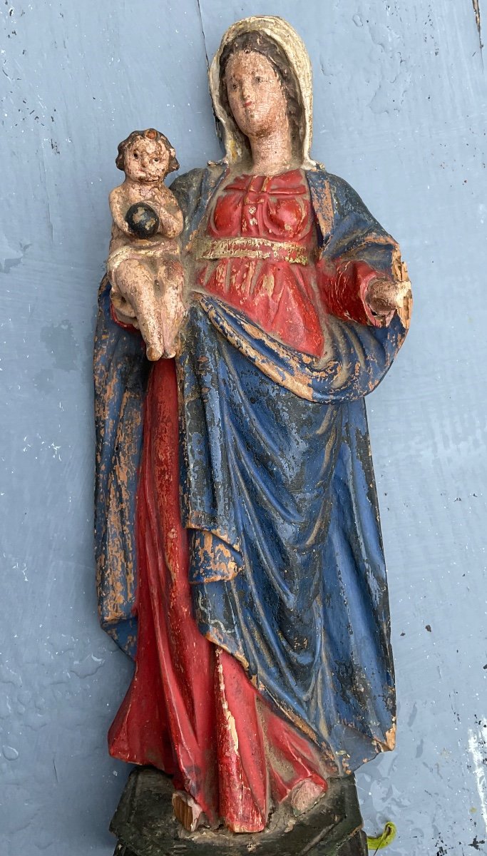 Vierge à L’enfant France Vers 1700-photo-1