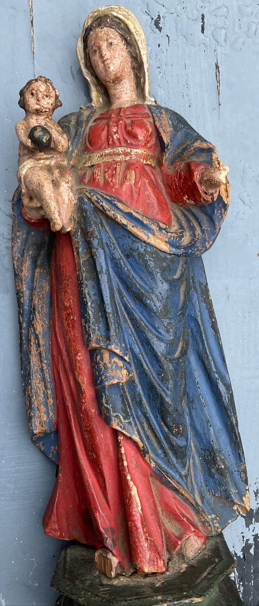 Vierge à L’enfant France Vers 1700-photo-5