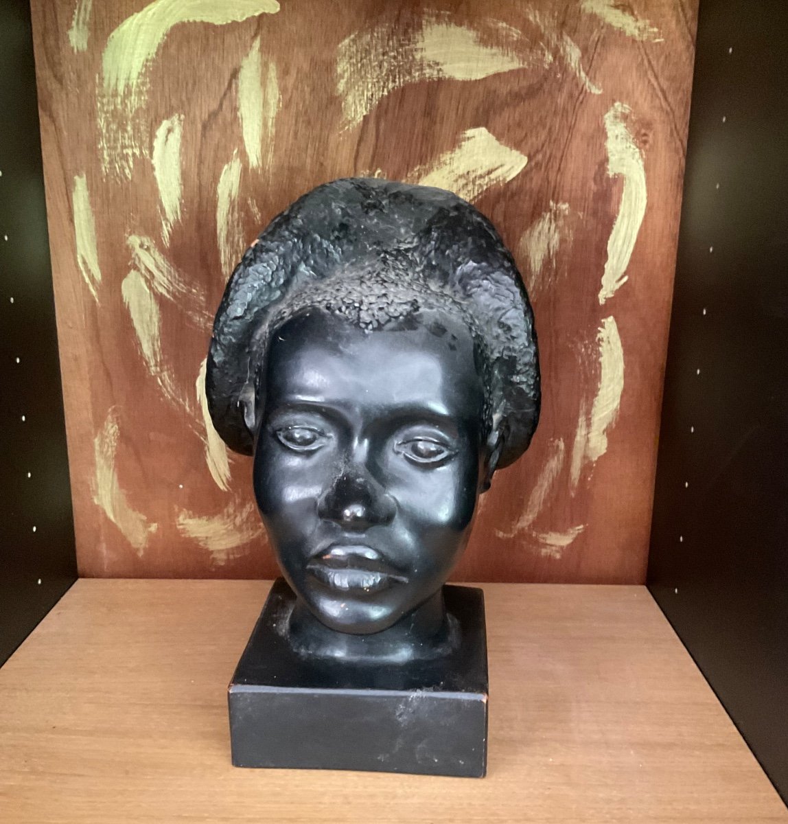 Tête De Femme Africaine Par Demange-photo-3