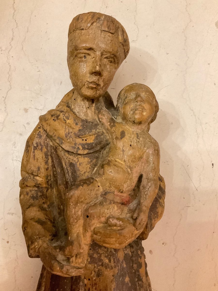 Saint Anthony Of Padua Wood 17th Century -photo-4