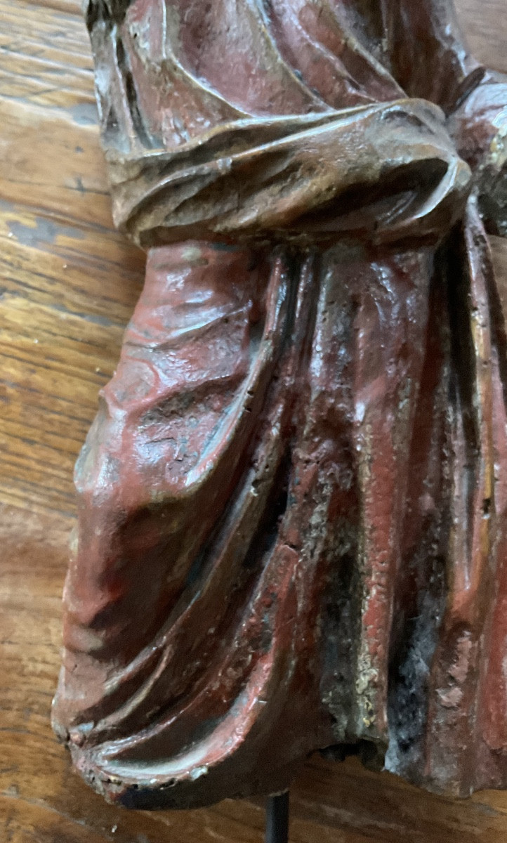 17th Century Wooden Figure-photo-2