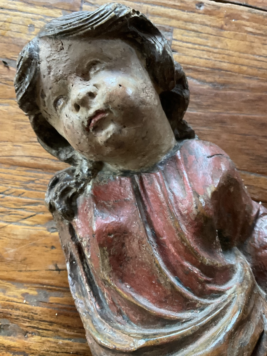 17th Century Wooden Figure-photo-1