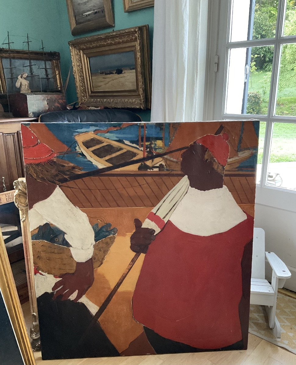 Seaside Holiday Canvas With These Hst Holidaymakers