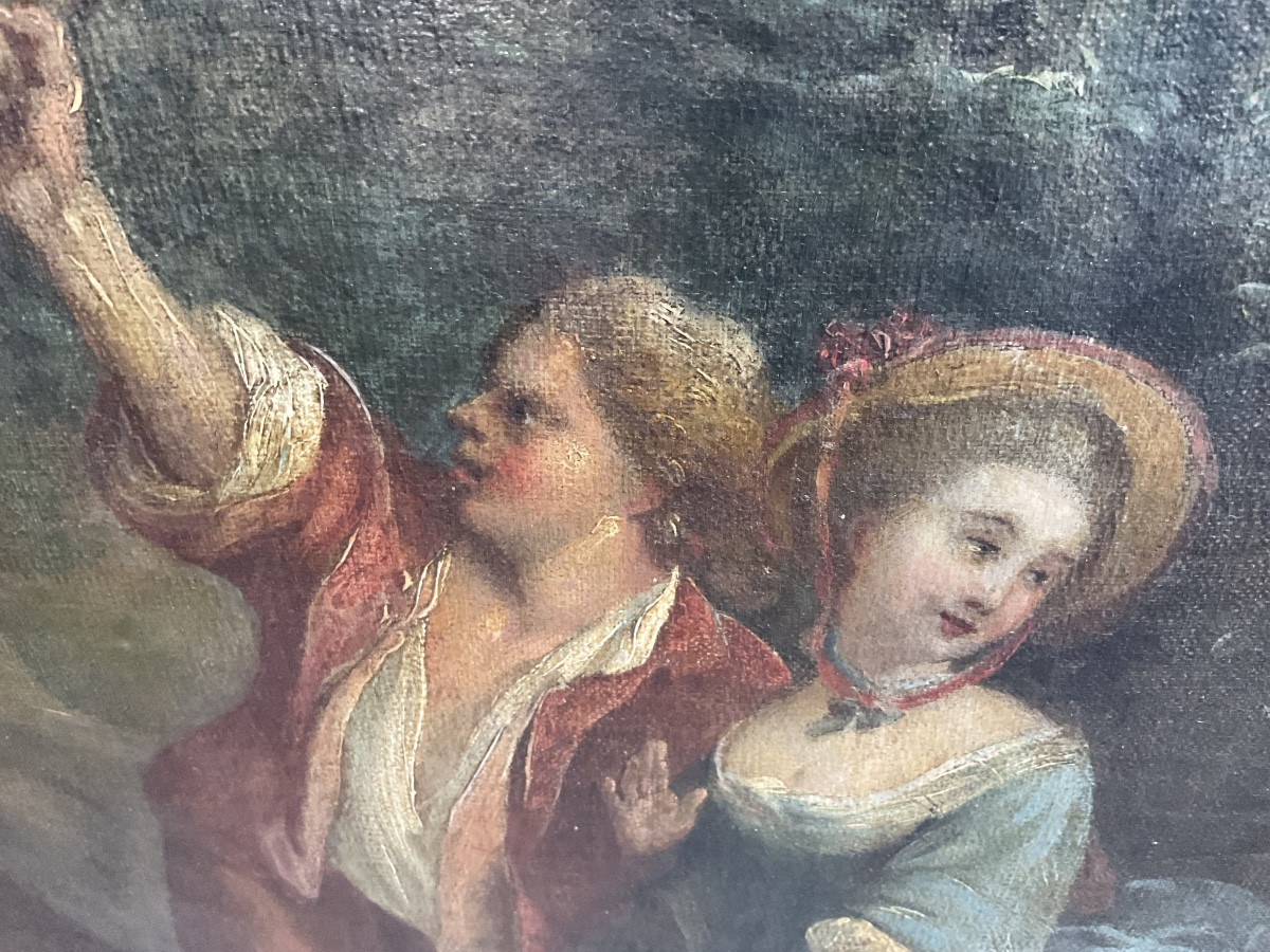 Large Canvas The Surprised Lovers-photo-3