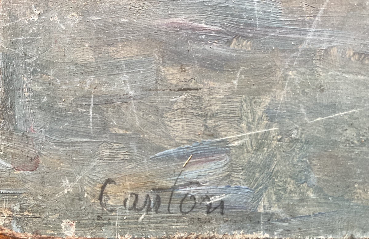 Départ Pour Le Voyage Huile Sur Bois-photo-2